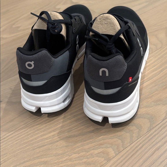 On Brand New Running Men's Black and White Sneakers - Picture 3 of 4